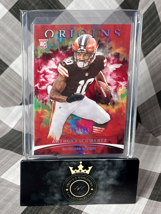 Anthony Schwartz 2021 Panini Origins Rookie Red /299 #132 Cleveland Browns RC