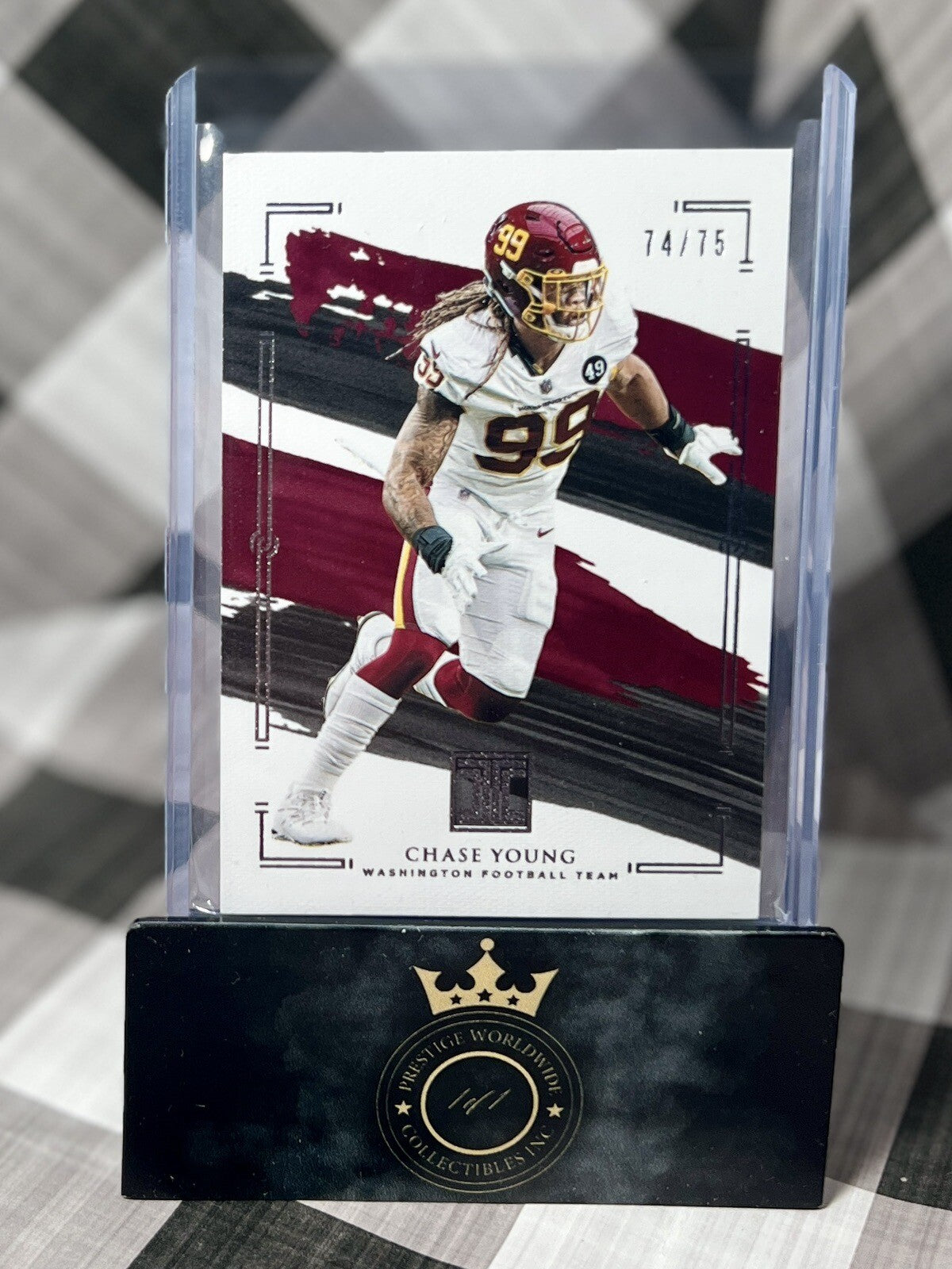 Chase Young 2021 Panini Impeccable /75 #100 Washington Commanders