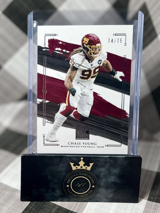 Chase Young 2021 Panini Impeccable /75 #100 Washington Commanders