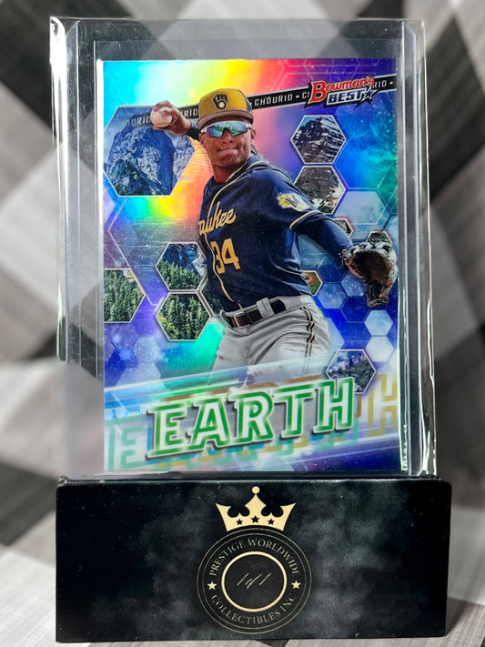 Jackson Chourio 2022 Bowmans Best Earth Elements Refractor #EE-14