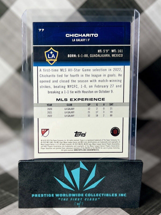 Chicharito 2023 Topps MLS Icy Black Foil #77 LA Galaxy SP