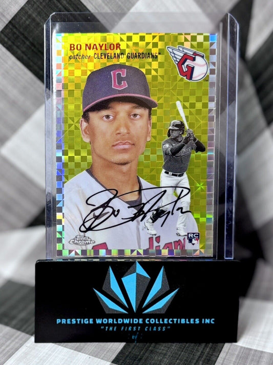 Bo Naylor 2023 Topps Chrome Platinum Rookie Refractor #127 Guardians RC