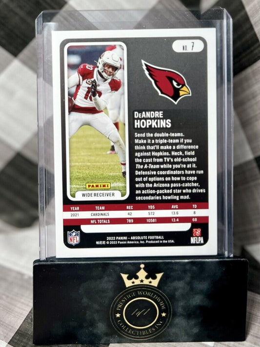 DeAndre Hopkins 2022 Panini Absolute Red Foil /100 #7 - Arizona Cardinals