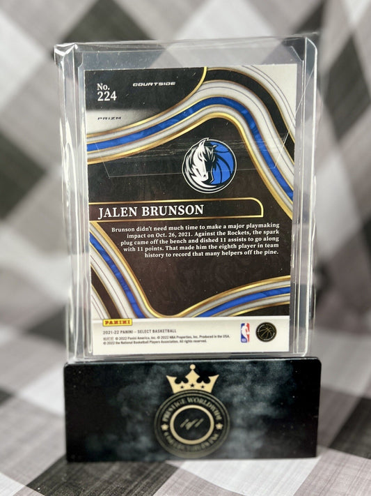 Jalen Brunson 2022-23 Select Orange Flash Prizm #224 Mavs & Knicks