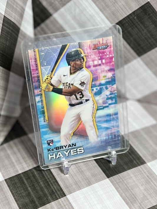 Ke'Bryan Hayes 2021 Bowman's Best Rookie Refractor #72 - Pittsburgh Pirates RC