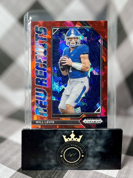 Will Levis 2023 Prizm Draft Picks Red Ice New Recruits Rookie #NR2 TEN Titans RC