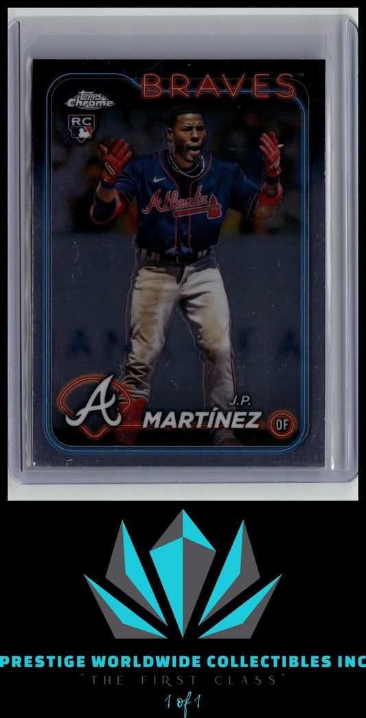 J.P. MartÃ­nez 2024 Topps Chrome Rookie #294 Atlanta Braves Rookie