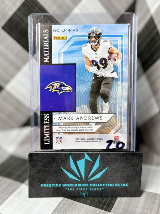 Mark Andrews 2023 Limited Limitless Materials Patch /150 #LM-MAS BAL Ravens SP