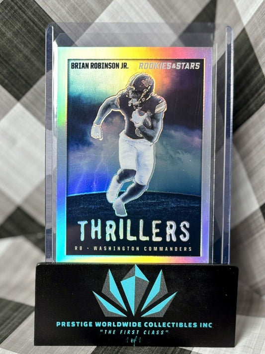 Brian Robinson Jr 2023 Rookies & Stars Thrillers Silver #TH-30 WSH Commanders
