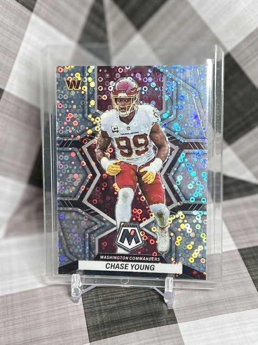 Chase Young 2022 Mosaic No Huddle Disco Prizm #199 Washington Commanders