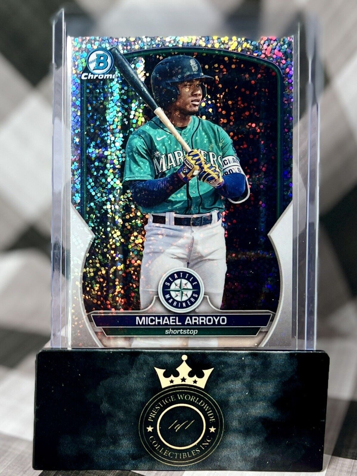 Michael Arroyo 2023 Bowman Draft Chrome Speckle Refractor #BDC-67 SEA Mariners