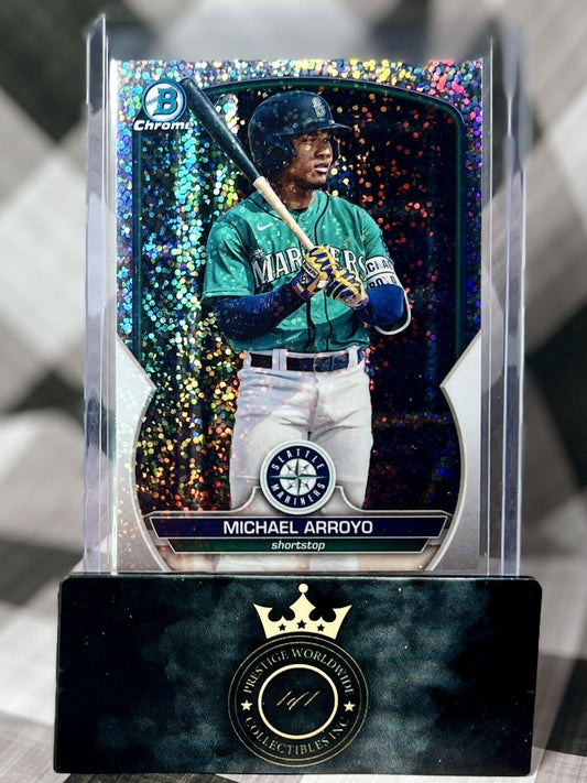 Michael Arroyo 2023 Bowman Draft Chrome Speckle Refractor #BDC-67 SEA Mariners