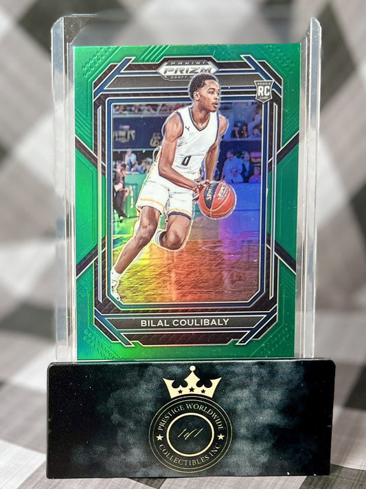 Bilal Coulibaly 2023 Panini Prizm Draft Picks Rookie Green Prizm #97 WA Wizards