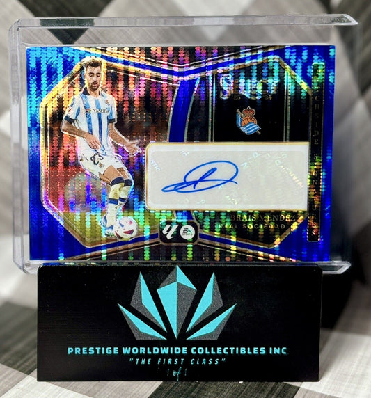 Brais Mendez 2023-24 Select La Liga Pitchside Signatures Auto Blue Pulsar #PS-BM