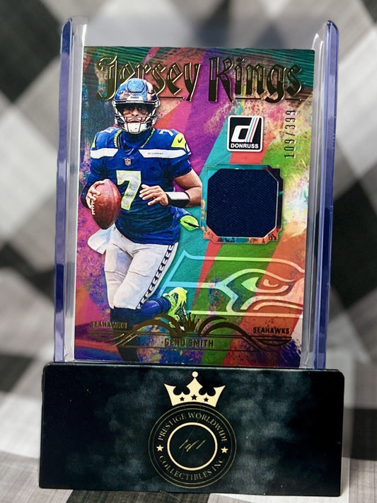 Geno Smith 2023 Donruss Jersey Kings Patch /399 #JK-19 Seattle Seahawks