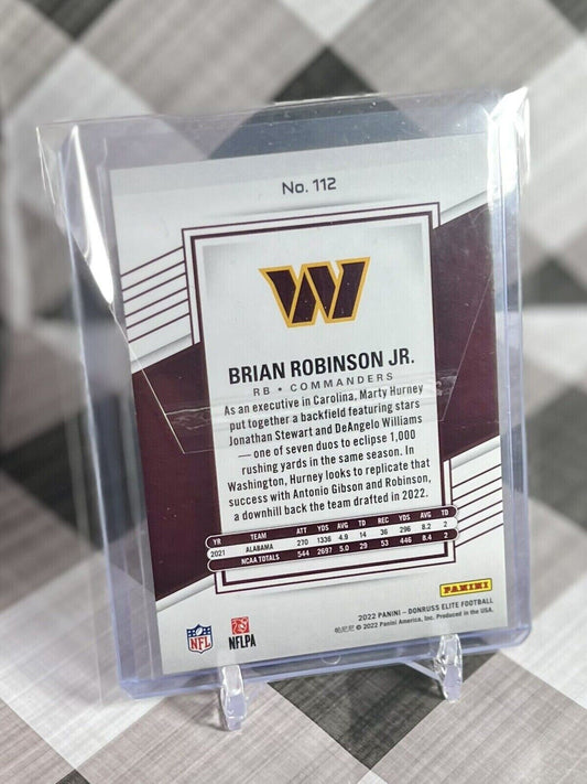 Brian Robinson Jr. 2022 Elite Aspirations Red RC /92 #112 - Redskins Alabama SP