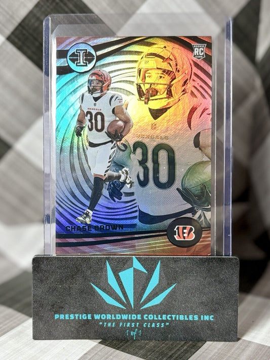 Chase Brown 2023 Panini Illusions Base Rookie #23 Cincinnati Bengals RC