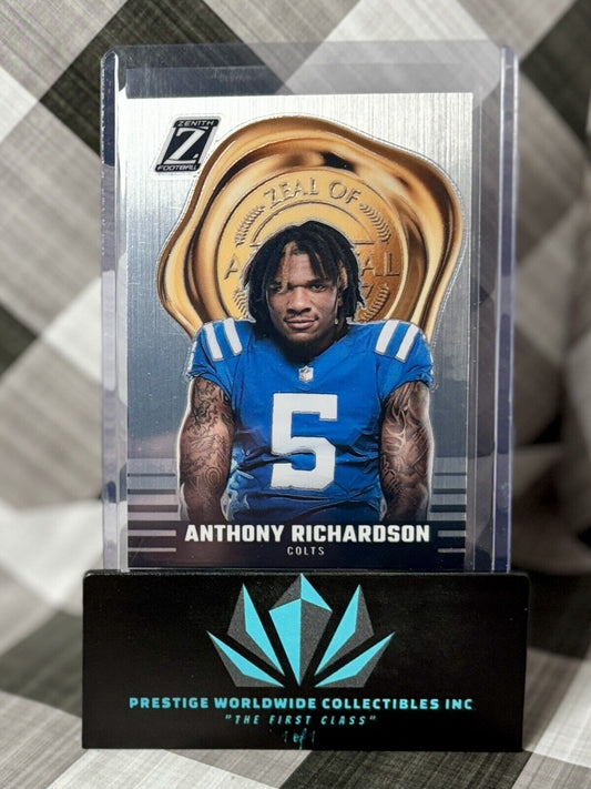 Anthony Richardson 2023 Panini Zenith Zeal of Approval Rookie #26 IND Colts RC