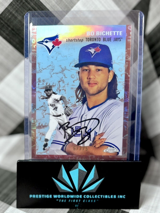 Bo Bichette 2023 Topps Chrome Platinum Rose Gold Toile Refractor /75 #323 TOR BJ