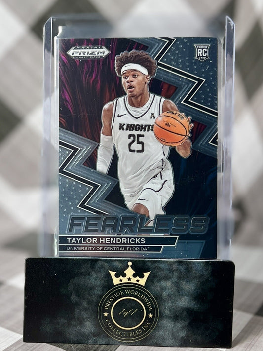 Taylor Hendricks 2023 Panini Prizm Draft Picks Fearless RC #2 Jazz Rookie