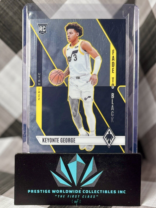 Keyonte George 2023-24 Panini Phoenix Fade to Black Rookie #17 Utah Jazz RC