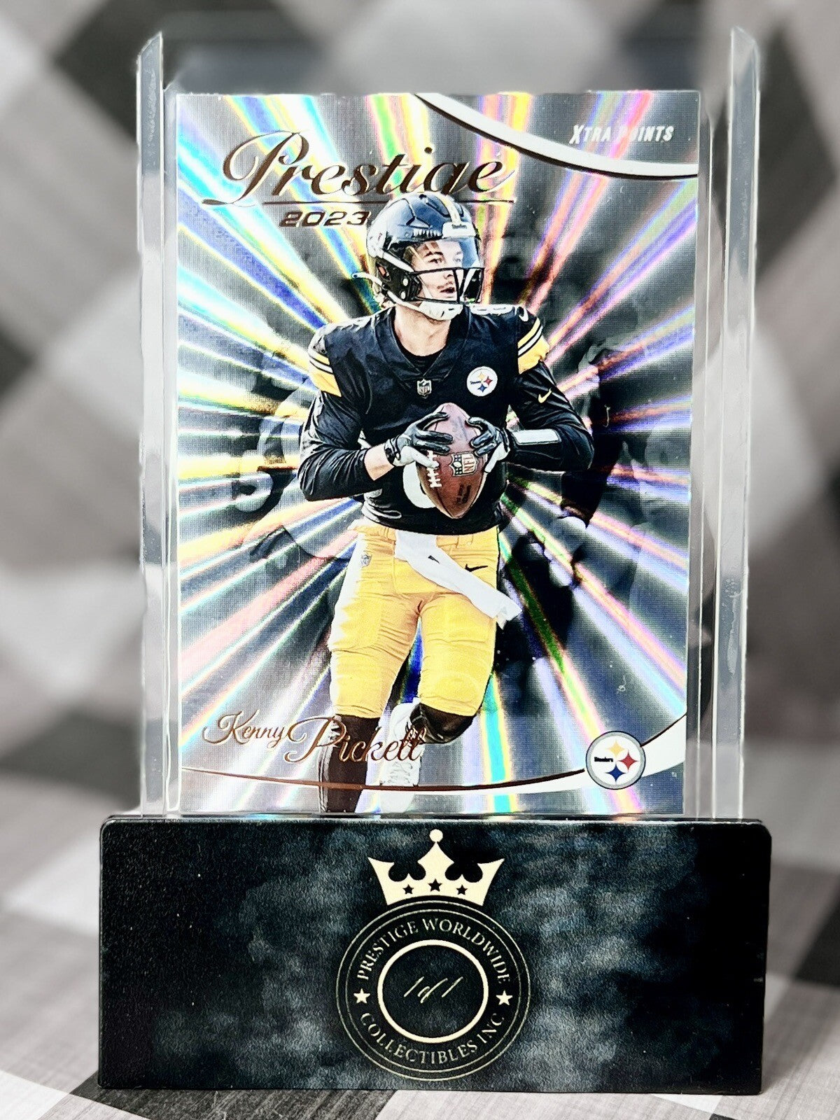 Kenny Pickett 2023 Prestige Xtra Points Sunburst #249 Pittsburgh Steelers