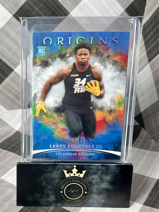 Larry Rooundtree III 2021 Panini Origins Rookie/79 #143 Los Angeles Chargers RC