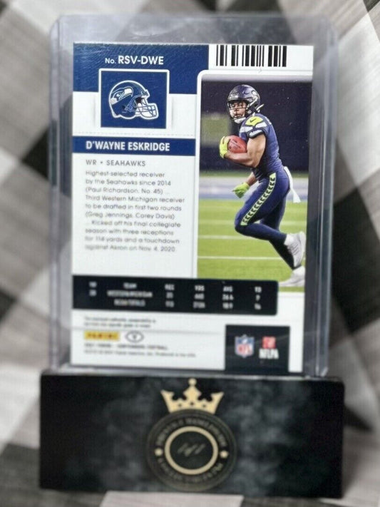 D'WAYNE ESKRIDGE 2021 Panini Contenders Rookie Ticket Patch Green #RSV-DWE - SEA