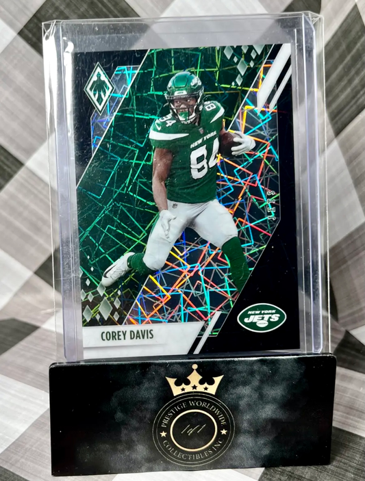 Corey Davis 2021 Phoenix Black Laser SSP /10 #90 - NY Jets
