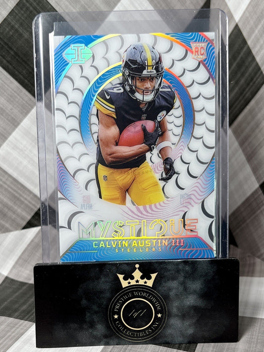 Calvin Austin III 2022 Illusions Mystique Light Blue /299 #M-38 - Steelers