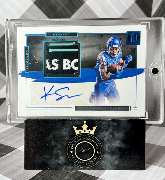 Khalil Shakir 2022 Impeccable Bowl Logo Rookie Patch Auto /5 #IM-KSH BILLS RPA
