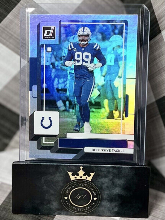 DeForest Buckner 2022 Panini Donruss Silver No Name #55 - Indianapolis Colts SP