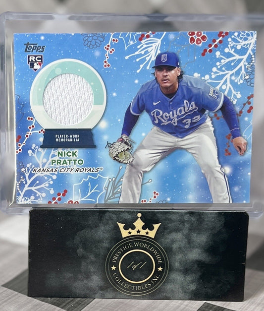Nick Pratto 2023 Topps Holiday Rookie Patch Relic #RC-NP Kansas City Royals RC