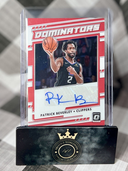 Patrick Beverley 2021-22 Donruss Optic Dominators Auto /99 #DS-PBV LA Clippers