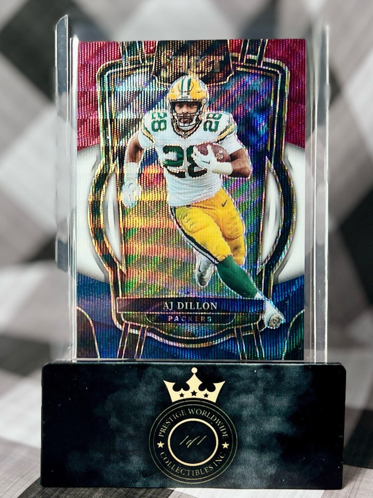 AJ Dillon 2022 Panini Select Club Level Tri Color Prizm /149 #266 GB Packers