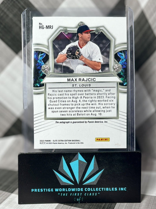Max Rajcic 2023 Donruss Elite Extra Edition Hidden Gems Auto #HG-MRJ Cardinals