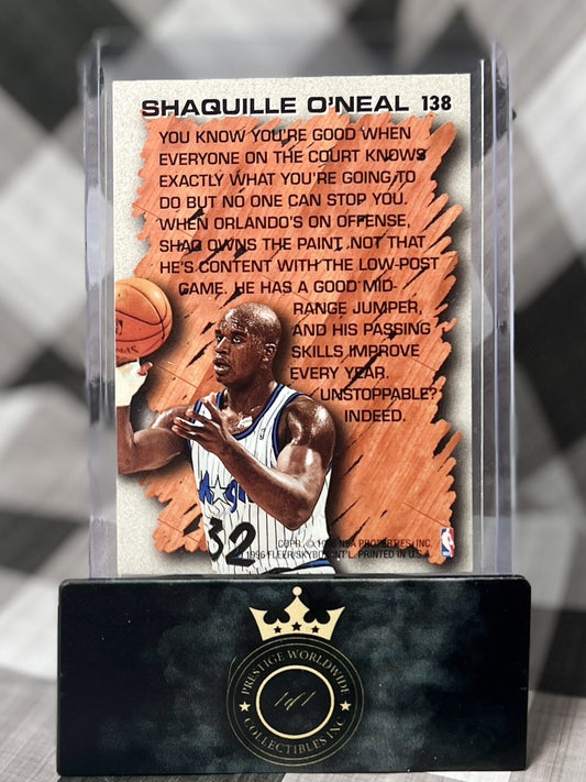 Shaquille Oâ€™Neal 1996 Fleer Skybox Hardwood Leader #138 Orlando Magic Rare HOF