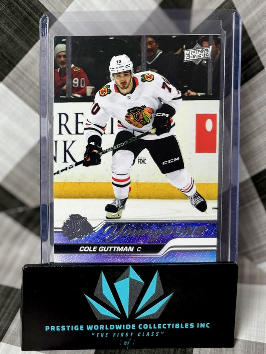 Cole Guttman 2023-24 Upper Deck Series 1 Young Guns Rookie #216 Blackhawks RC