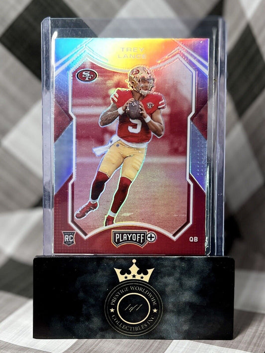 Trey Lance 2021 Panini Playoff Plus Silver Rookie #203 San Francisco 49ers
