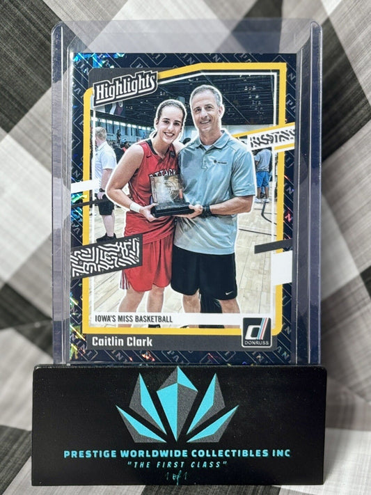 Caitlin Clark 2024 CC Collection Donruss Highlights Panini Hobby #H4 Iowa RC