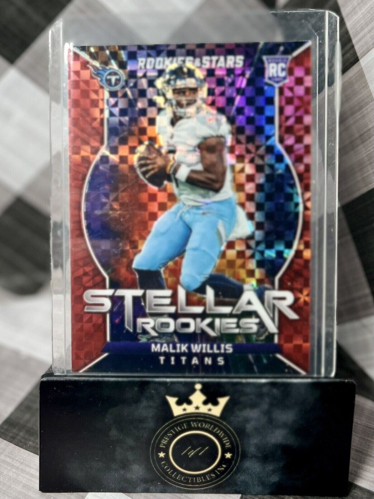 Malik Willis 2022 Rookies & Stars Stellar Rookies Red Plaid #SR-2 TEN Titans RC