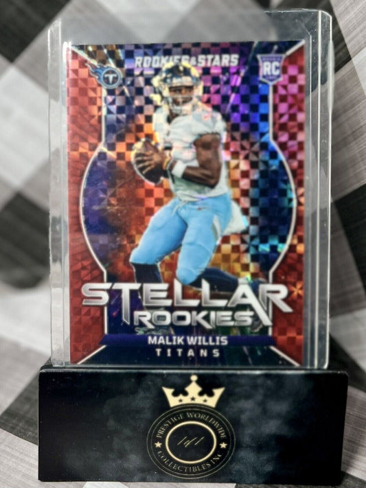 Malik Willis 2022 Rookies & Stars Stellar Rookies Red Plaid #SR-2 TEN Titans RC