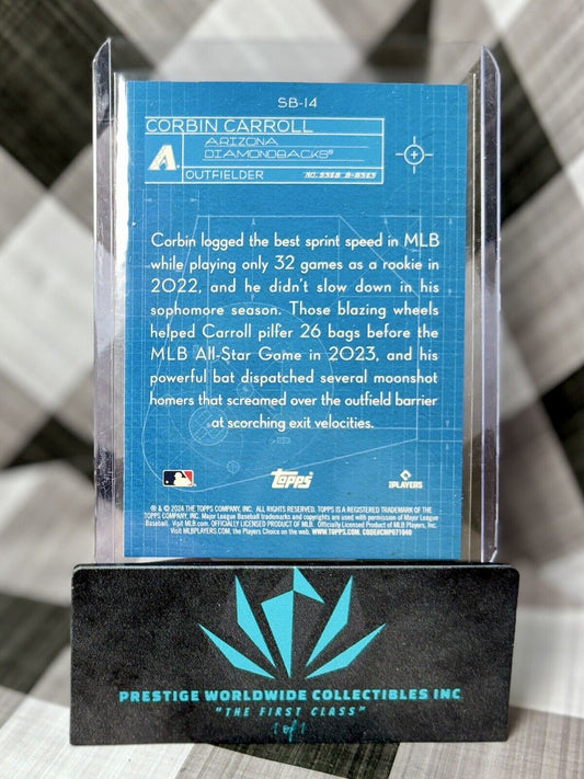 Corbin Carroll 2024 Topps Series 1 Superstar Blueprint #SB-14 AZ Diamondbacks