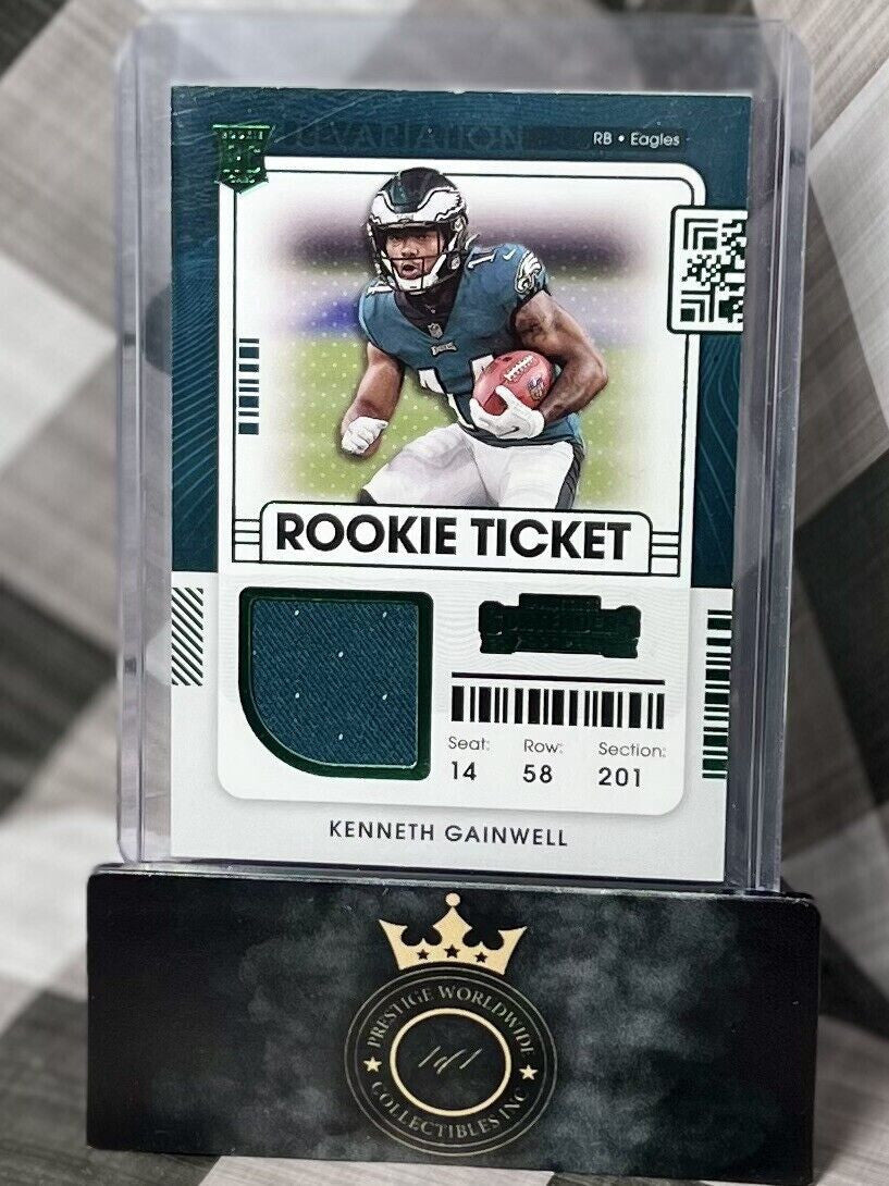 Kenneth Gainwell 2021 Contenders Rookie Ticket Patch #RTS-KGA Eagles RC