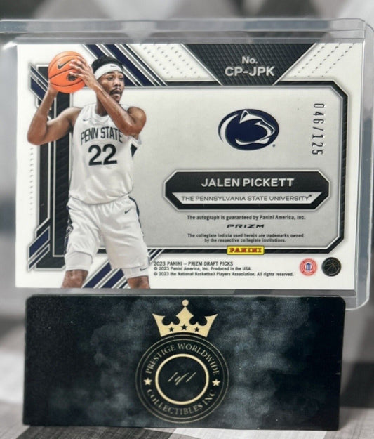 Jalen Pickett 2023 Prizm Draft Picks College Penmanship Rookie Auto /125 #CP-JPK