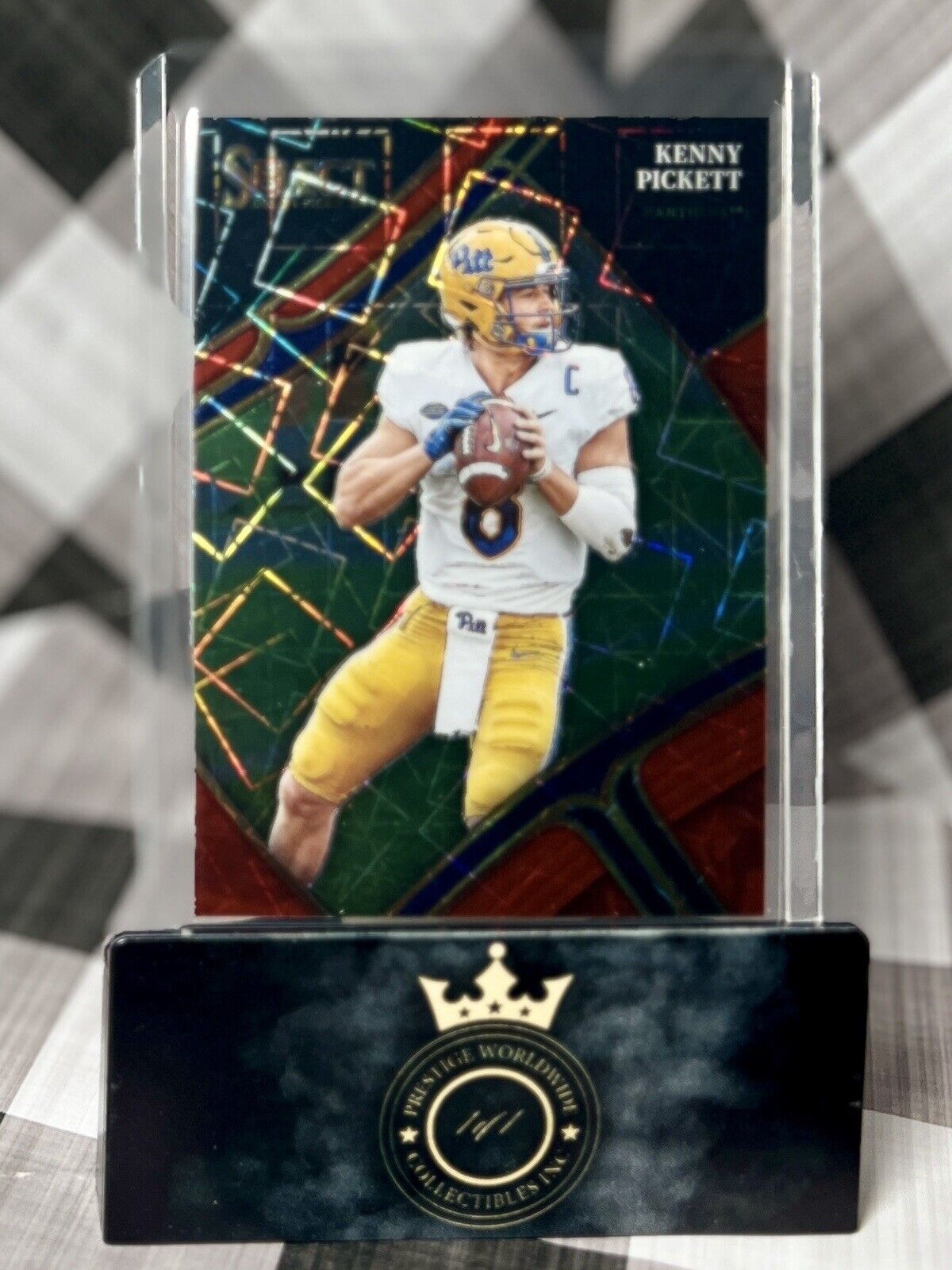Kenny Pickett 2023 Select Draft Picks Red Prizm Lazer #139 PITT & PIT Steelers