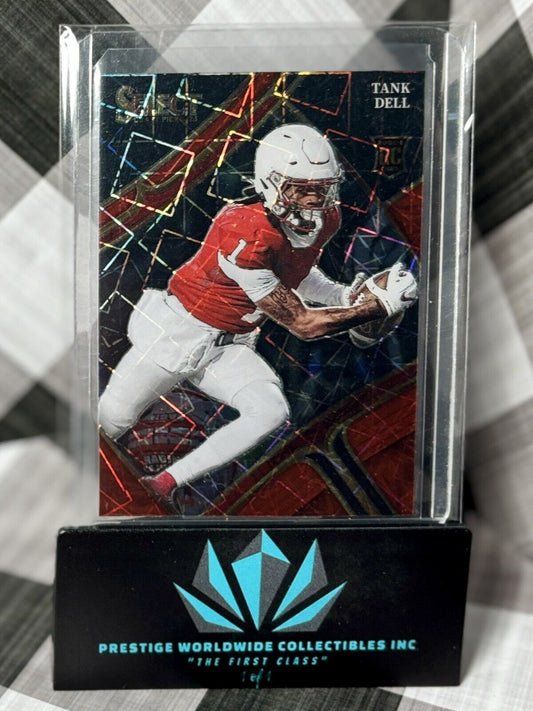 Tank Dell 2023 Panini Select Draft Picks Red Lazer Prizm Rookie #123 Colts RC