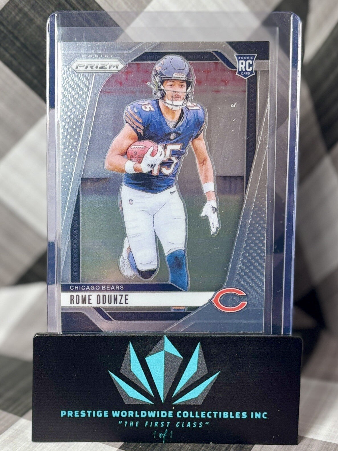 Rome Odunze 2024 Panini Prizm Rookie Base #385 Chicago Bears RC