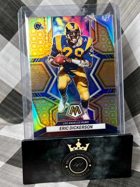 Eric Dickerson 2022 Panini Mosaic Honeycomb SSP #114 Los Angeles Rams Case Hit