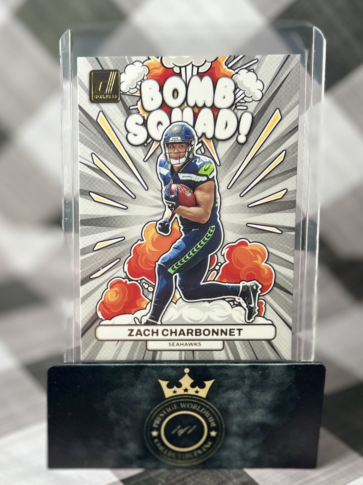 Zach Charbonnet 2023 Panini Donruss Bomb Squad Rookie #BS-30 Seattle Seahawks RC